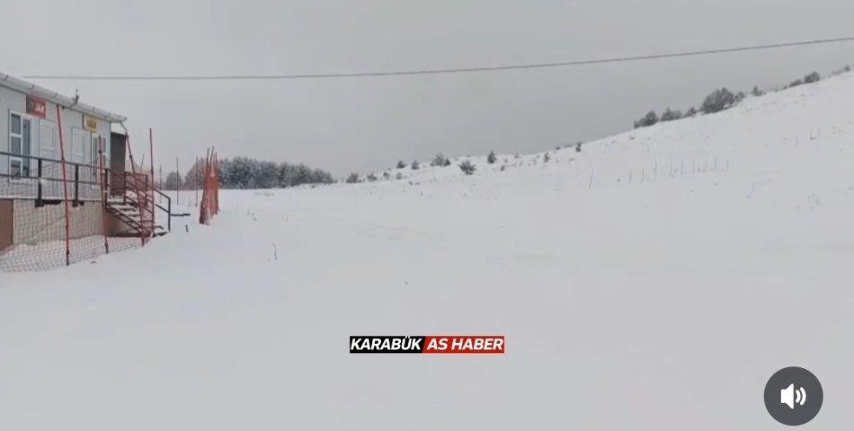 Keltepe Kayak Merkezi Beyaza Büründü.